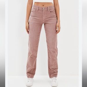 American Eagle 90s Straight Corduroy Mauve Jeans | Size 4 Regular